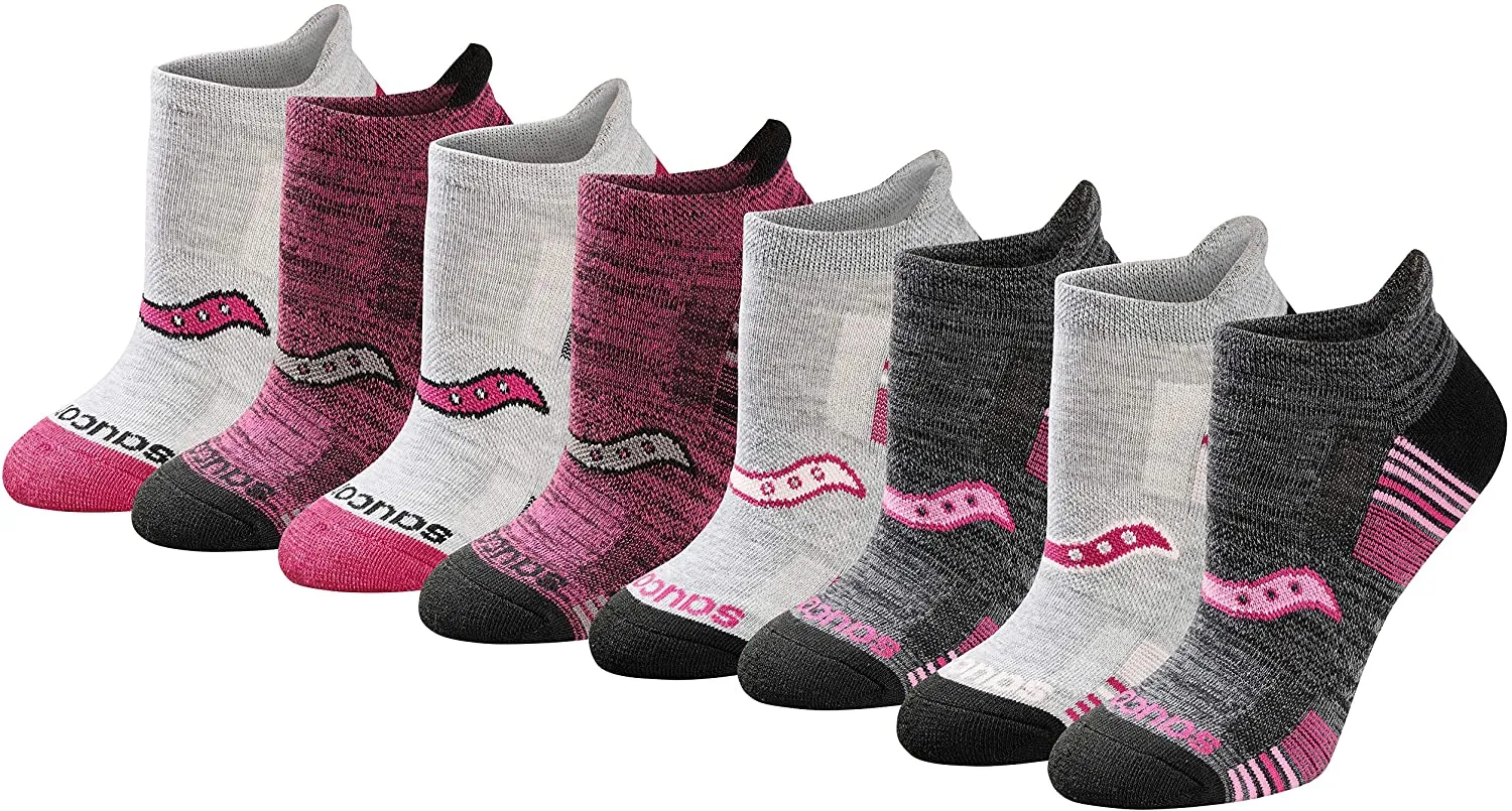 Saucony Women's Performance Heel Tab Athletic Socks (8 & 16 Pairs)