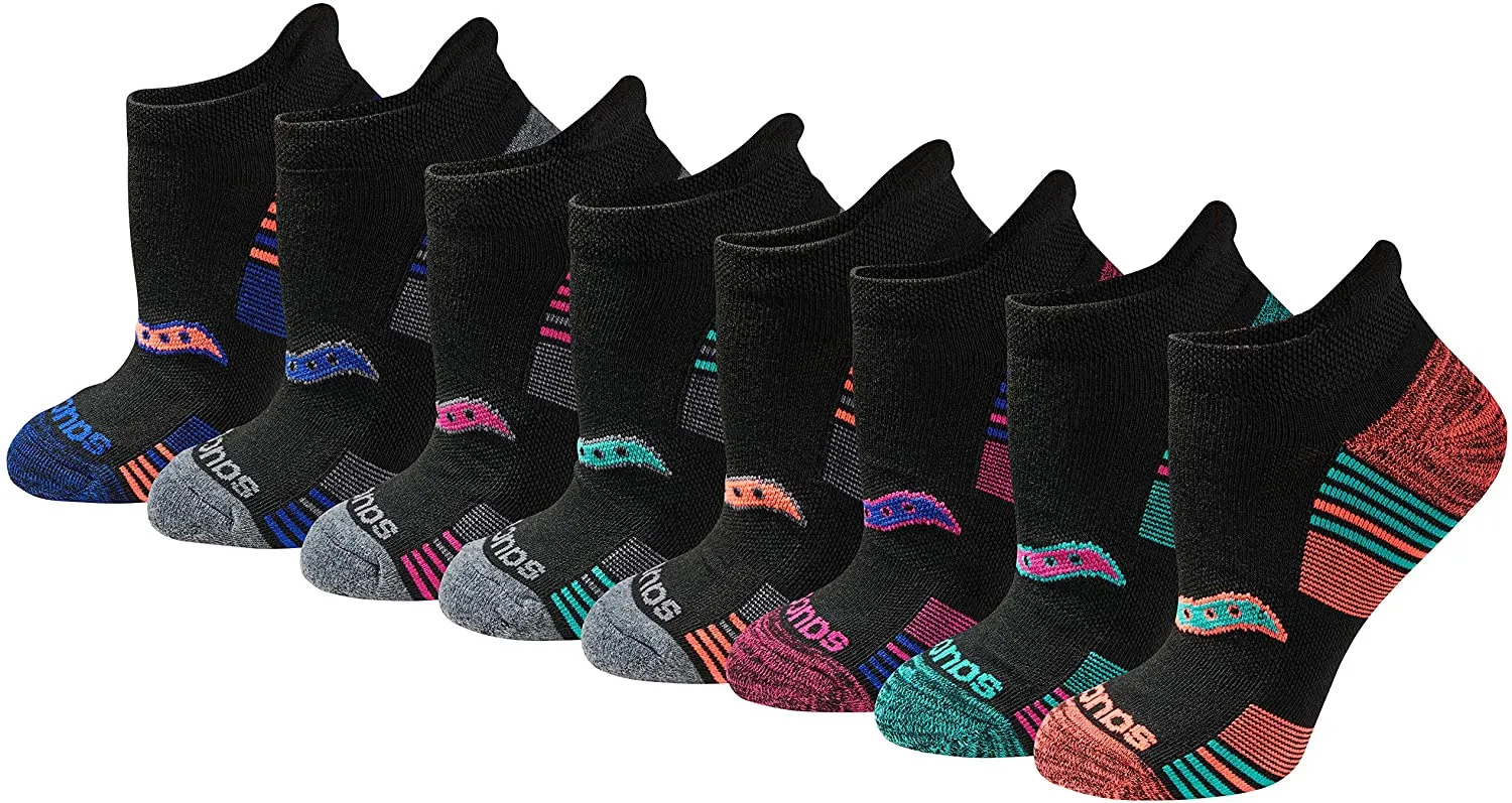 Saucony Women's Performance Heel Tab Athletic Socks (8 & 16 Pairs)