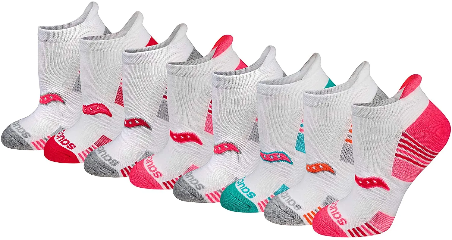 Saucony Women's Performance Heel Tab Athletic Socks (8 & 16 Pairs)