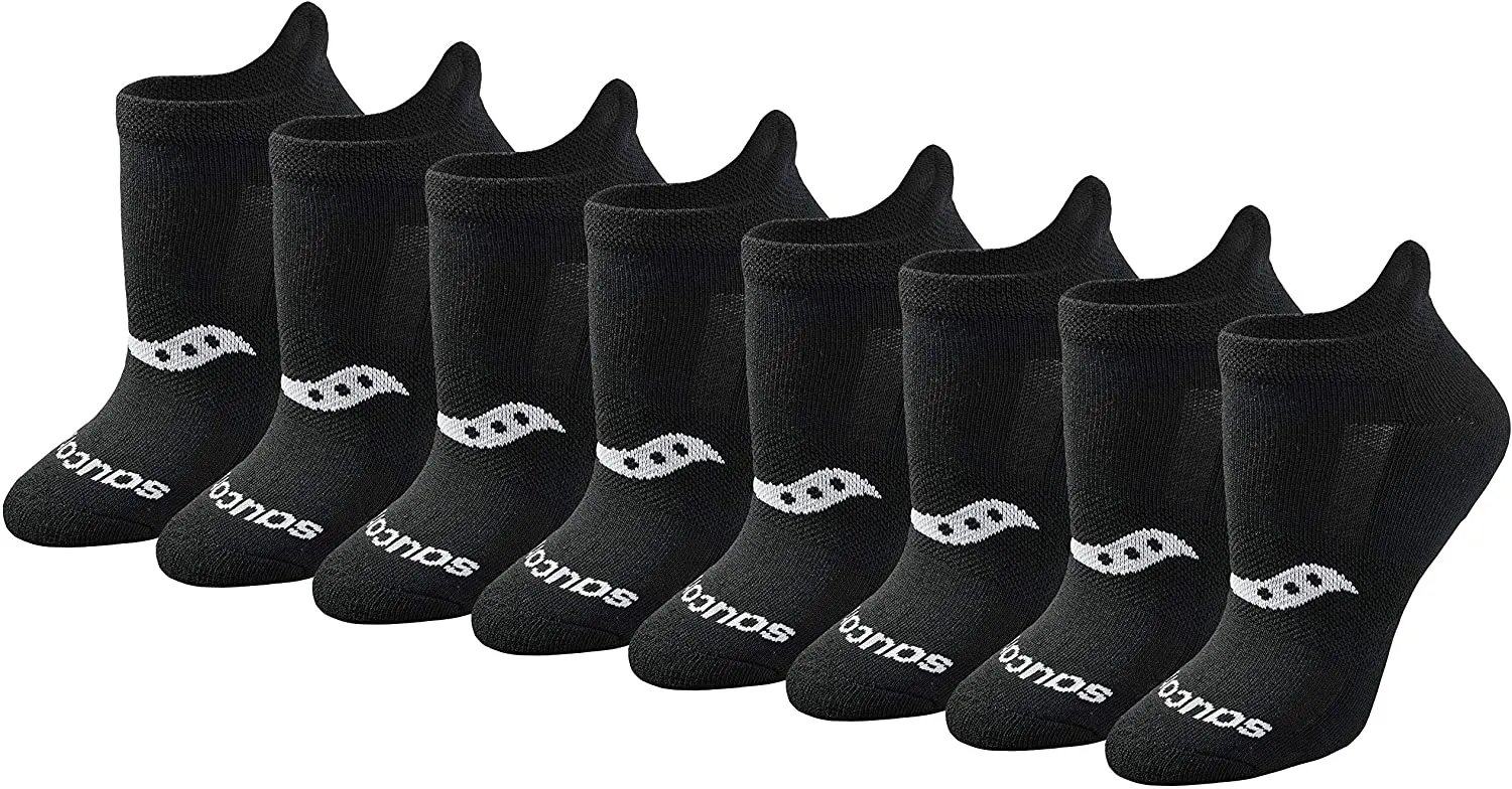 Saucony Women's Performance Heel Tab Athletic Socks (8 & 16 Pairs)