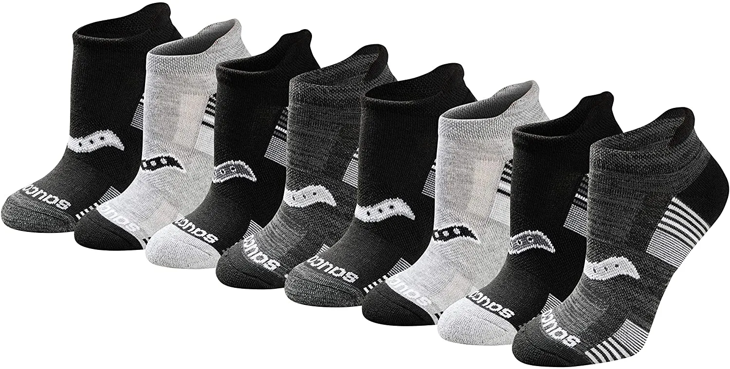 Saucony Women's Performance Heel Tab Athletic Socks (8 & 16 Pairs)