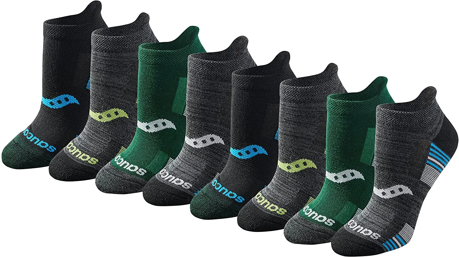 Saucony Women's Performance Heel Tab Athletic Socks (8 & 16 Pairs)