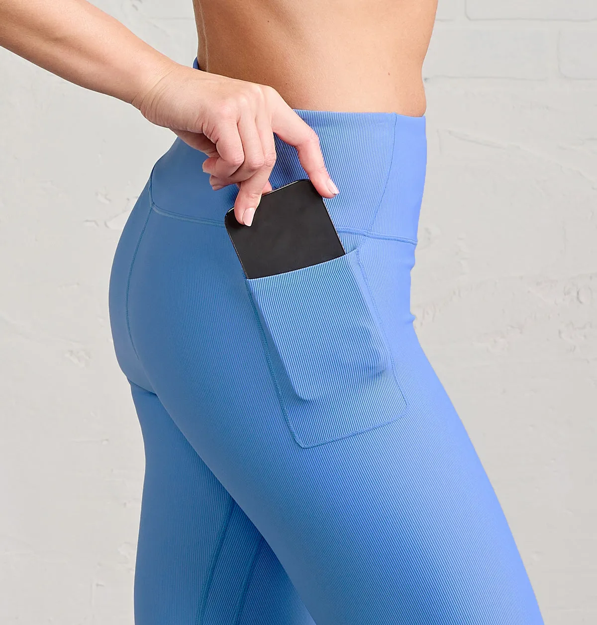 Sculptive Rib Pocket Flare Pant