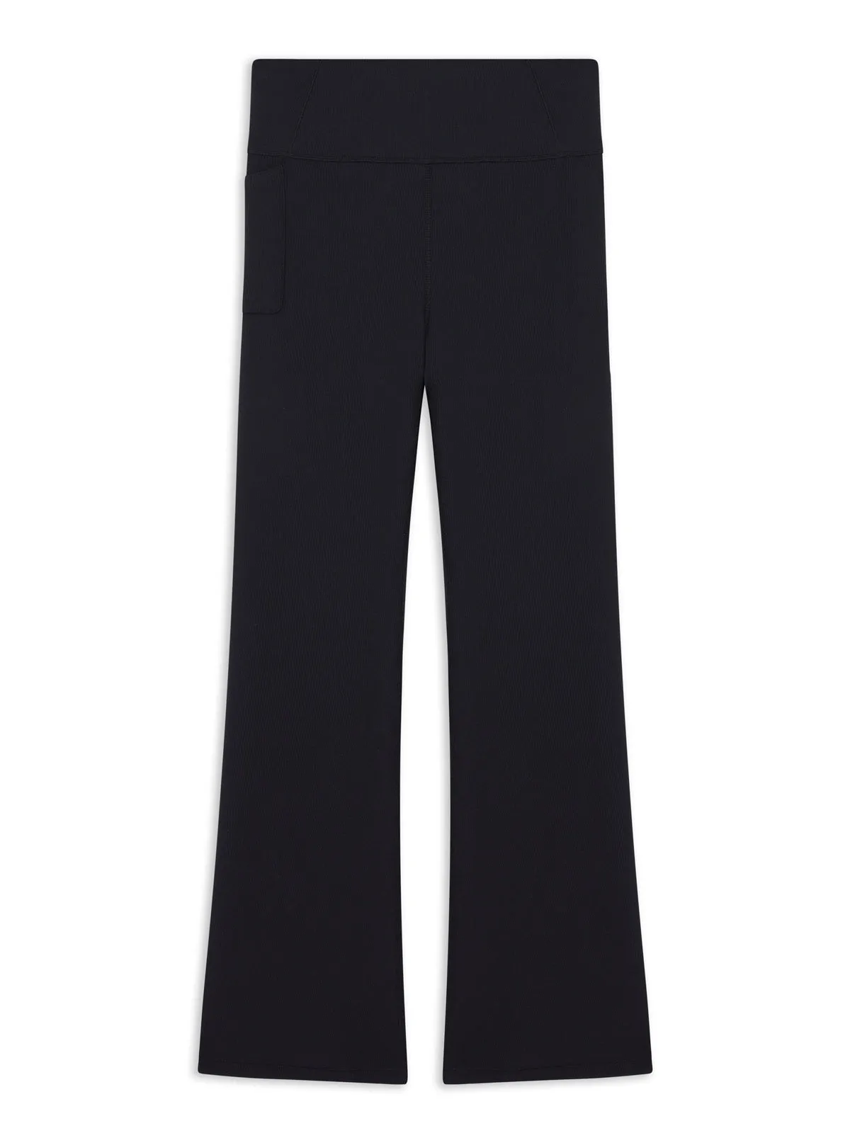 Sculptive Rib Pocket Flare Pant