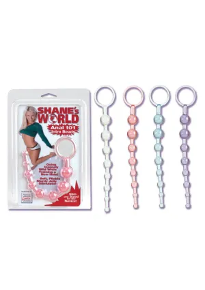 Shanes Anal 101 Intro Beads Blue