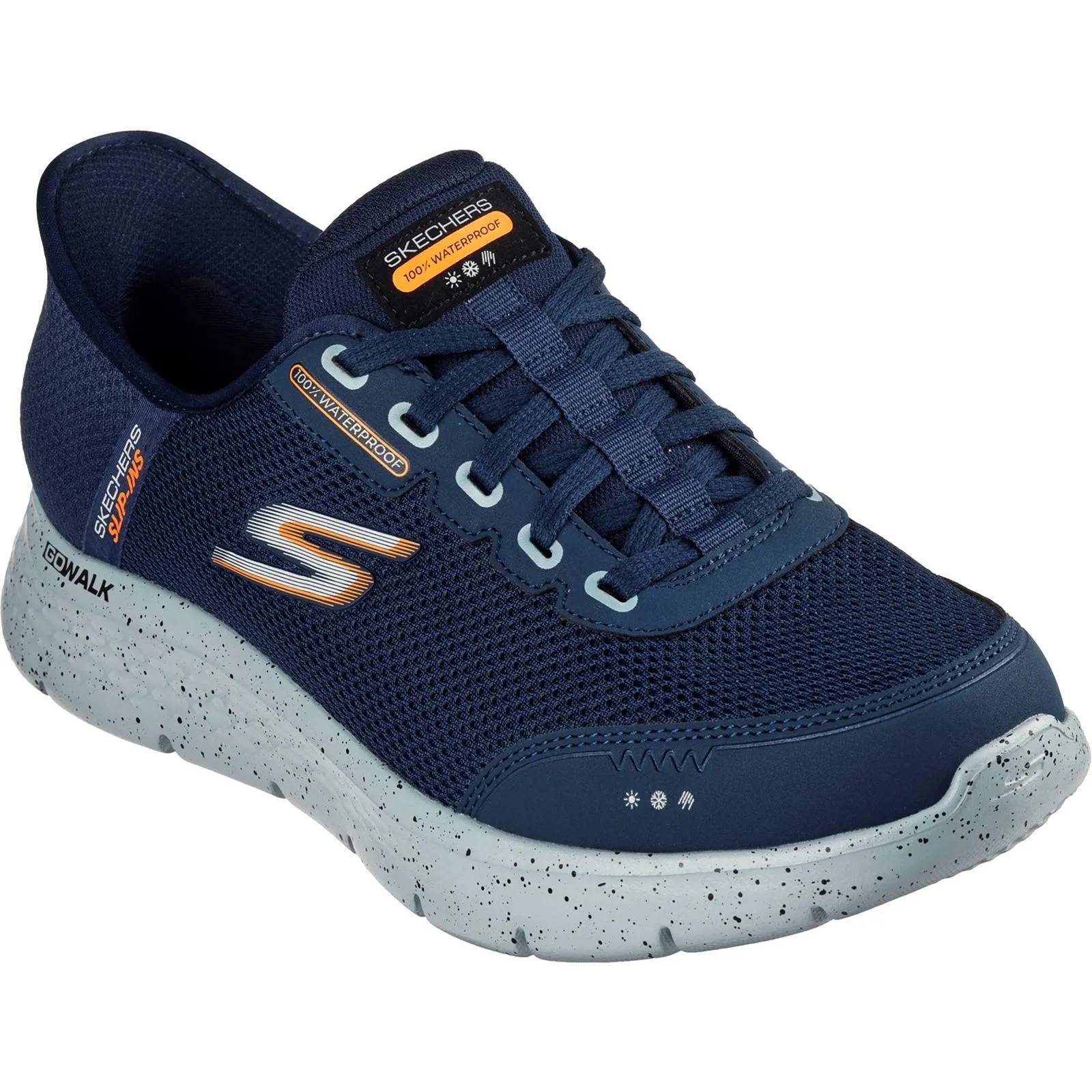 Skechers 216330 Slip-ins Go Walk Flex 100 % wasserdichte Herren-Sneaker in weiter Passform