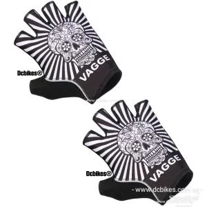 Skull MTB Half Finger Protective Gel Gloves