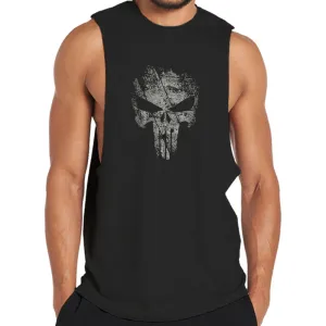 Skull Print Graphic Tank Top