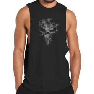 Skull Print Graphic Tank Top