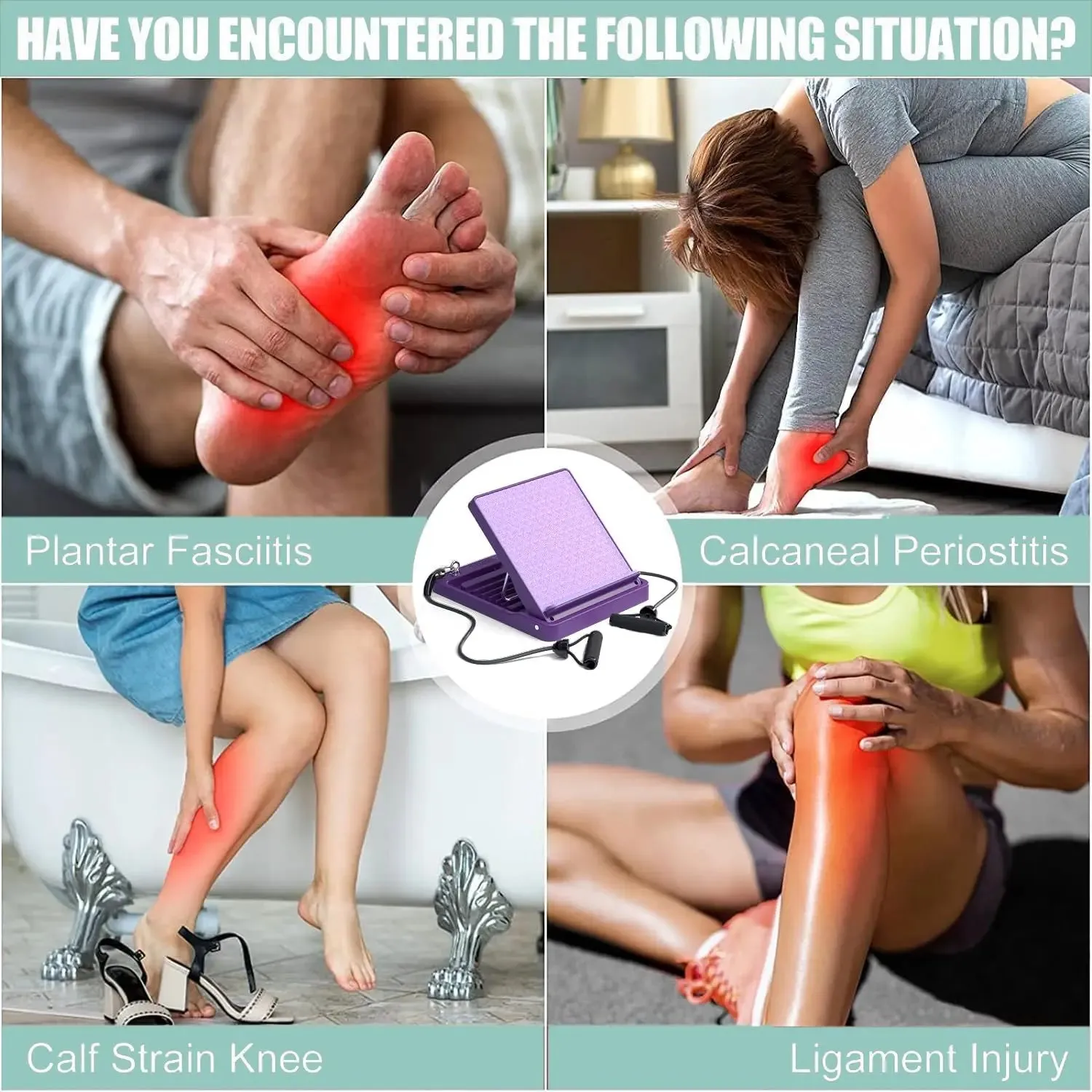Slant Board Calf Stretcher, Stretch Board for Deep Calf Hamstring Stretching