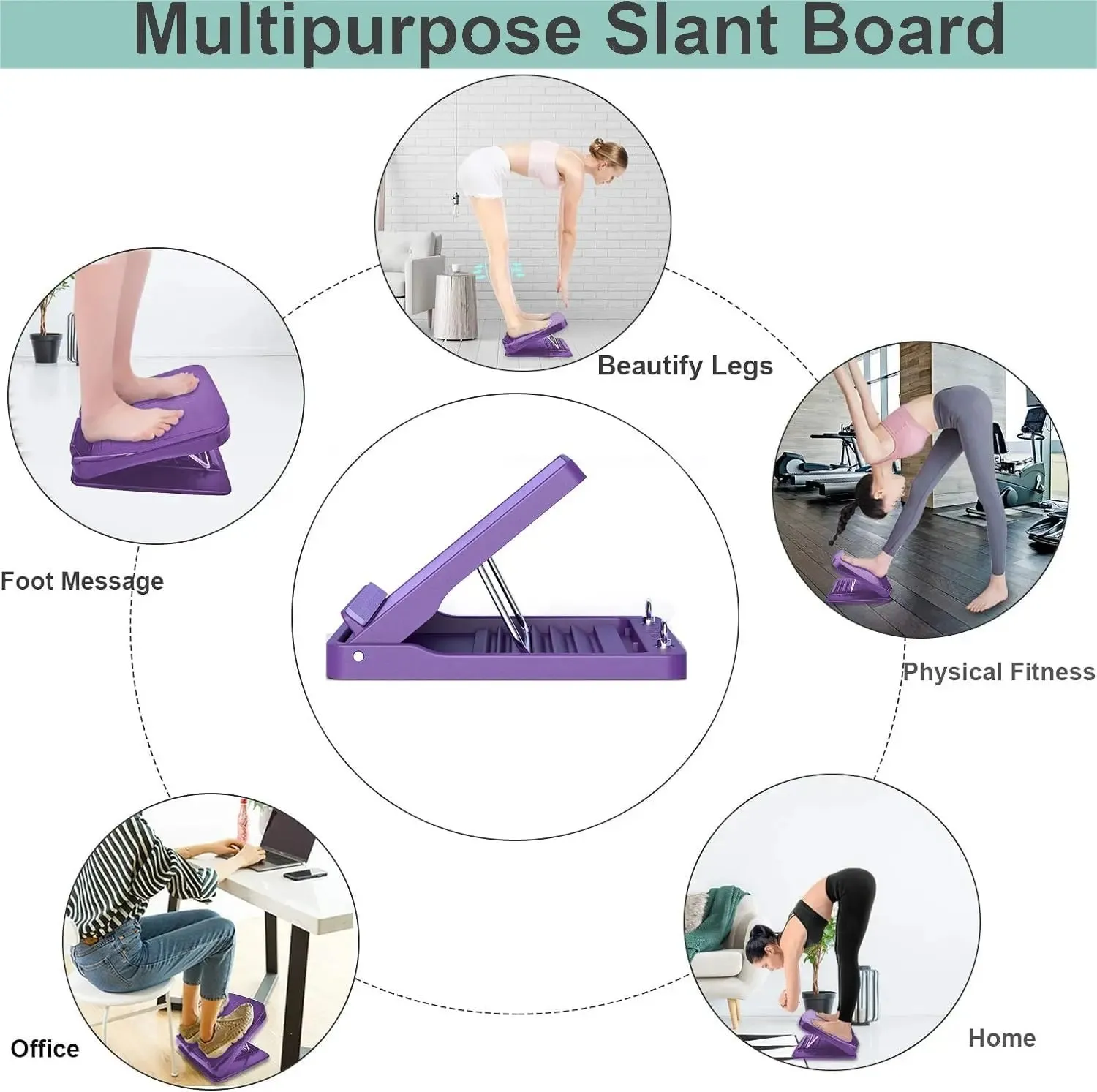 Slant Board Calf Stretcher, Stretch Board for Deep Calf Hamstring Stretching