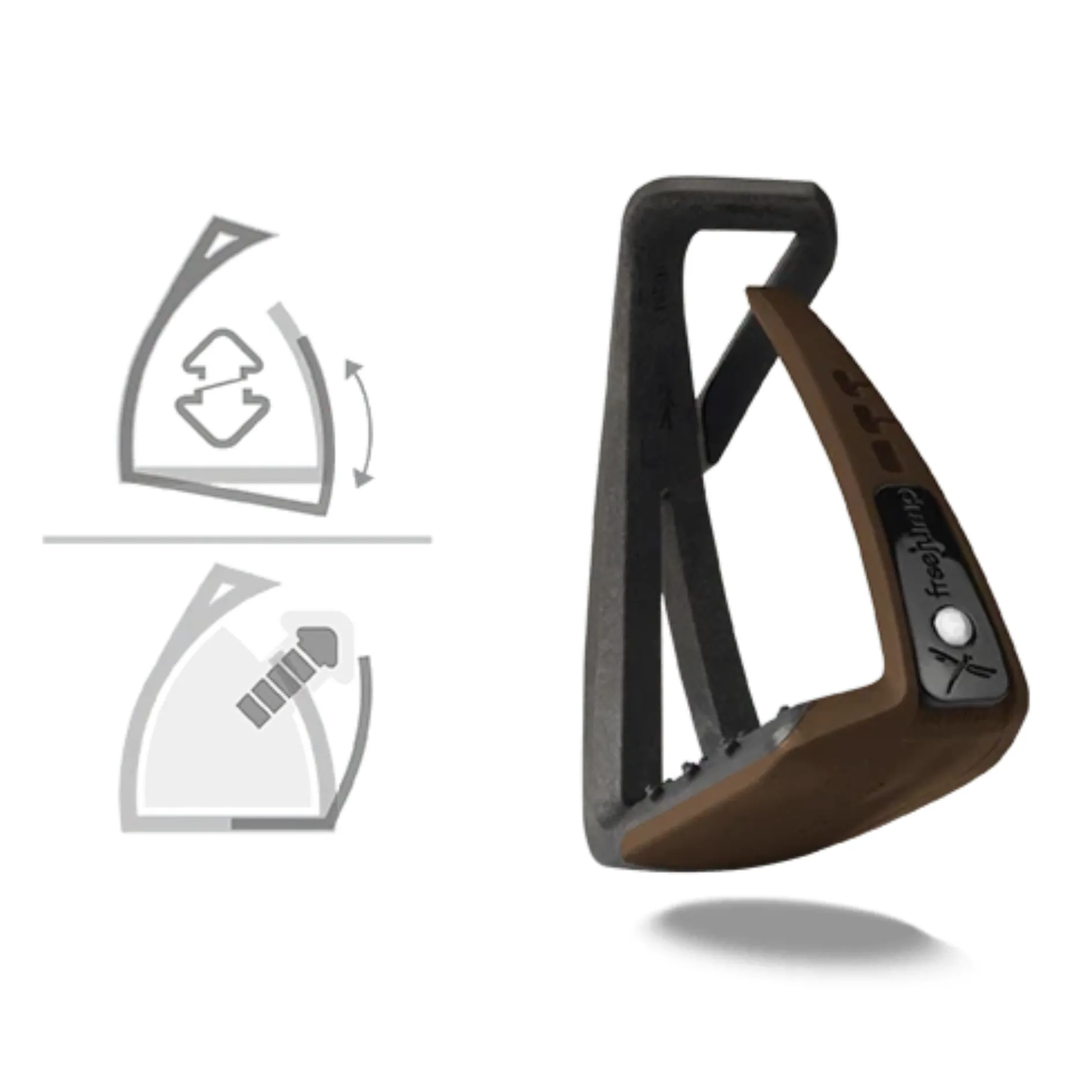 Soft'Up Lite Junior Stirrups - Choco