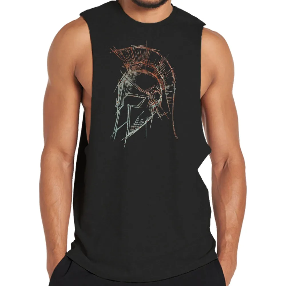 Spartan Portrait Graphic Tank Top