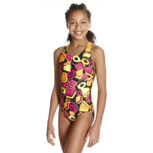 Speedo Girl's Crossback Swimsuit - Ignition Pop