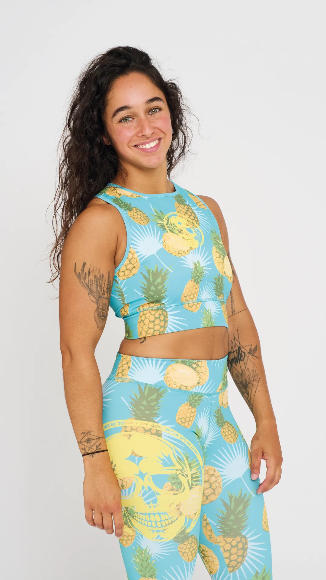 Sports Bra - NS Clean   Tropical Blue