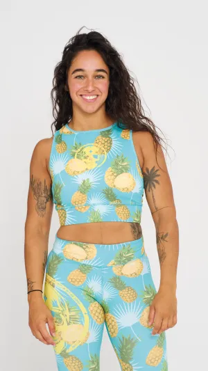 Sports Bra - NS Clean   Tropical Blue