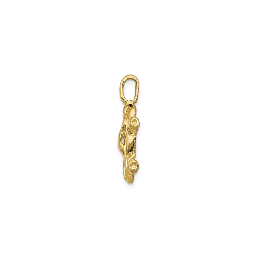 Sports Car Pendant (14K)