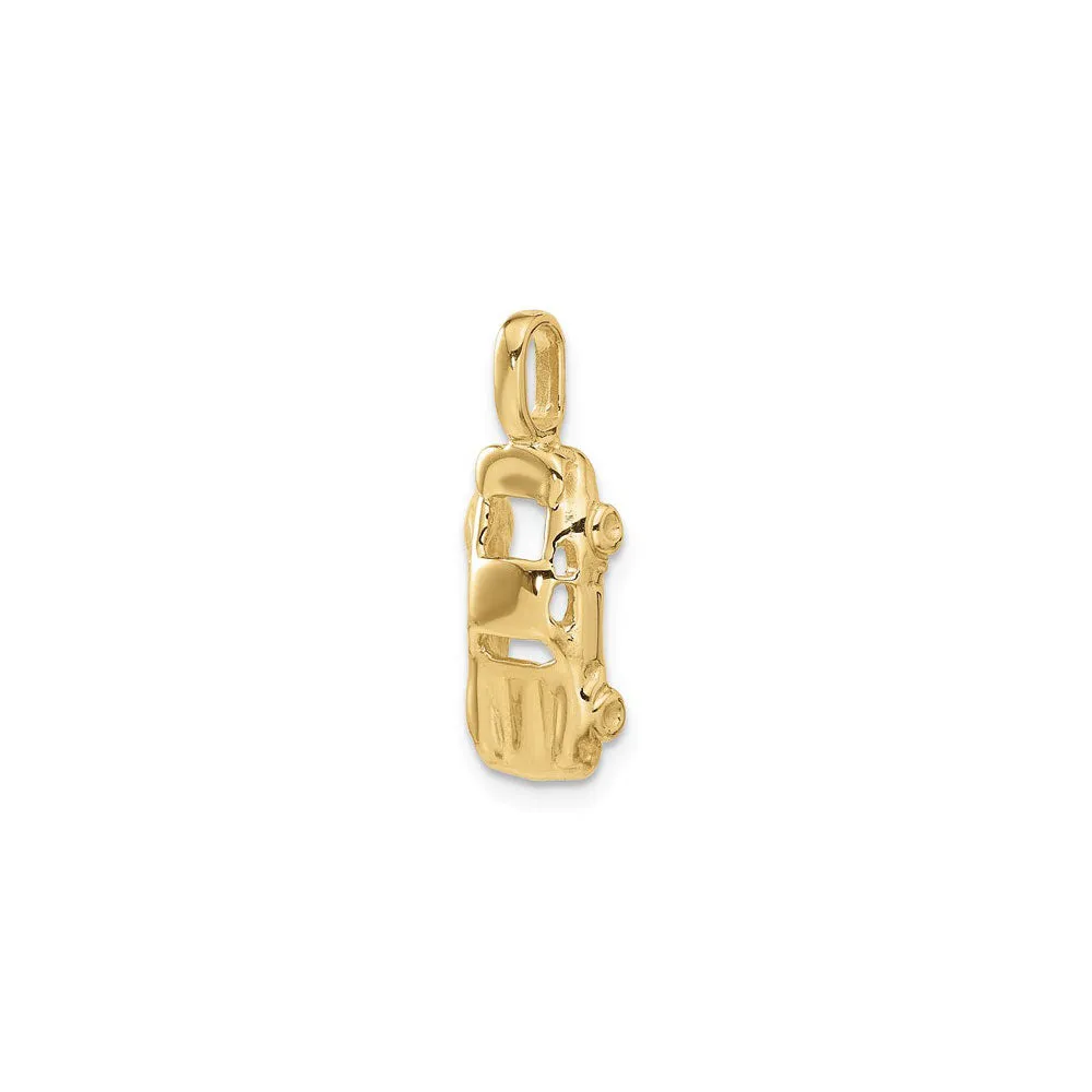 Sports Car Pendant (14K)