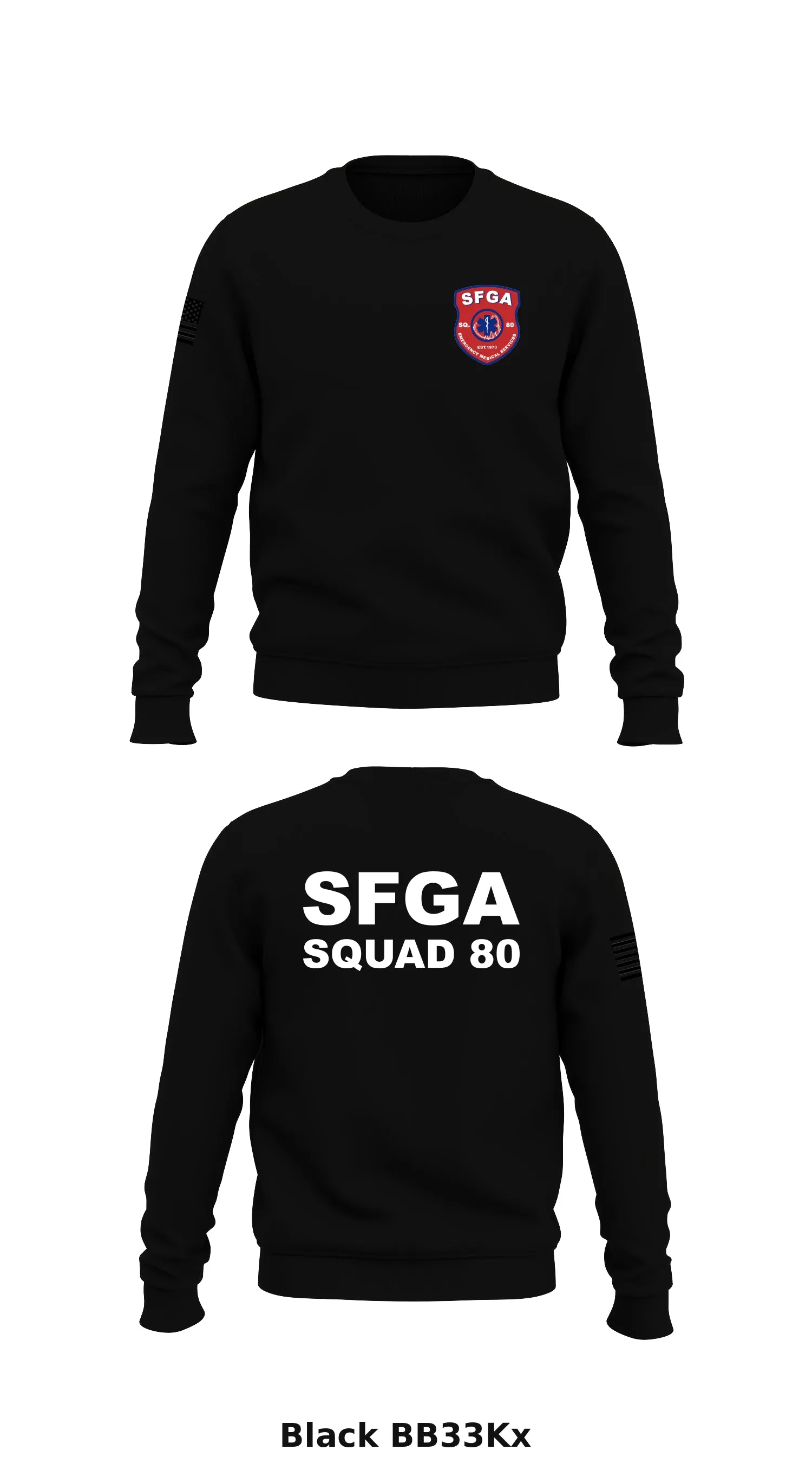 Squad 80 Store 1 Core Men's Crewneck Performance Sweatshirt - BB33Kx