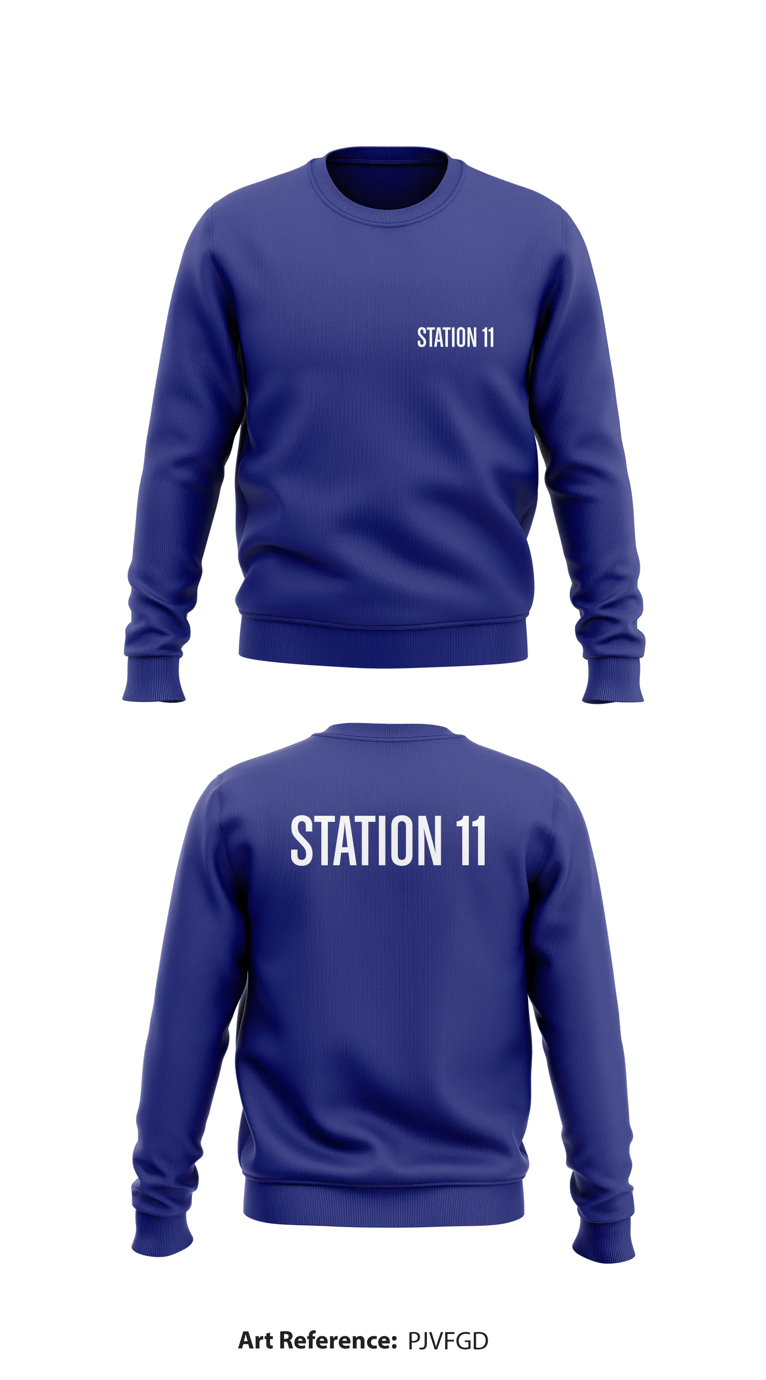 Station 11 Store 1 Core Men's Crewneck Performance Sweatshirt - PJvFGD