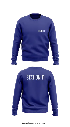 Station 11 Store 1 Core Men's Crewneck Performance Sweatshirt - PJvFGD