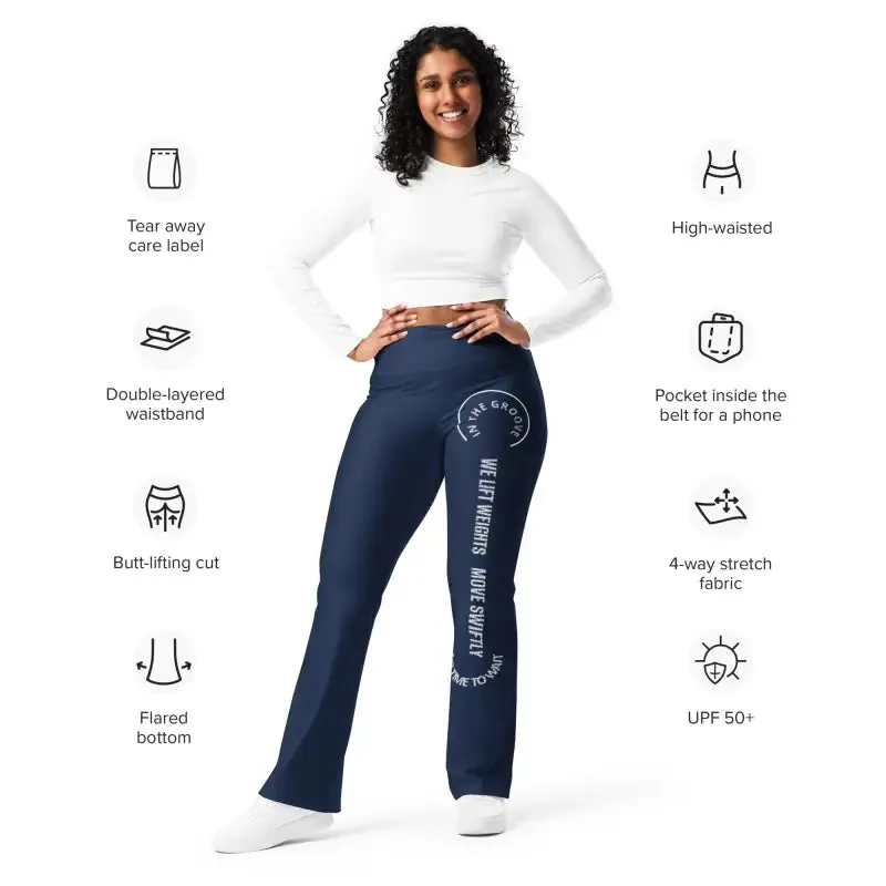 Stylish Flared Gym Leggings for Comfort and Enhanced Figure