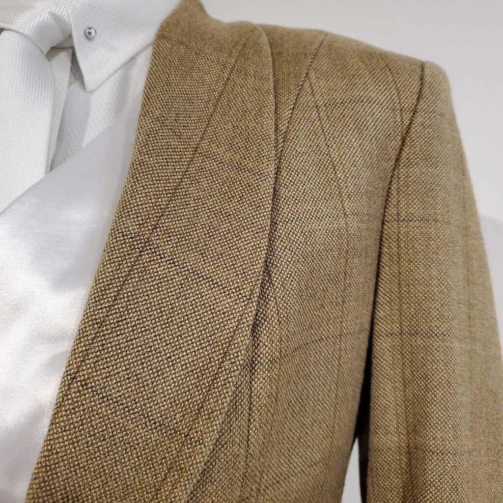 Taupe Windowpane Daycoat