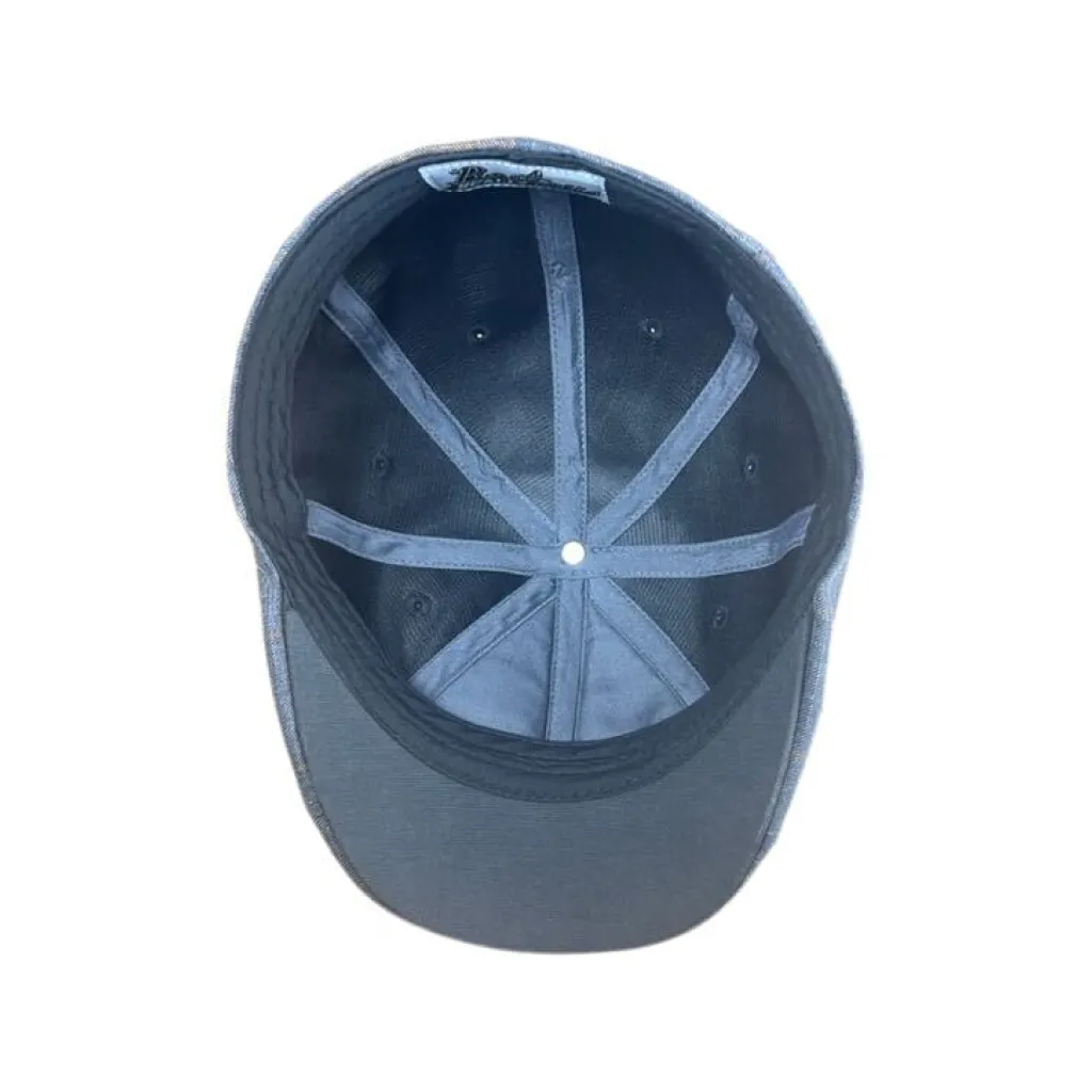 The 8-Panel Plaid Trainer Boston Scally Cap - Charcoal Plaid
