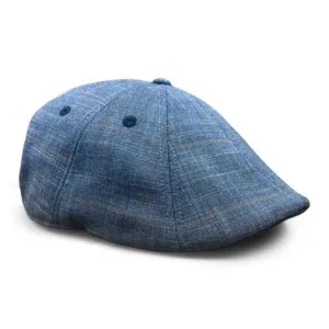 The 8-Panel Plaid Trainer Boston Scally Cap - Charcoal Plaid