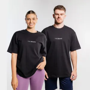THE BRAVE - LIFESTYLE OVERSIZED T-SHIRT - BLACK/WHITE