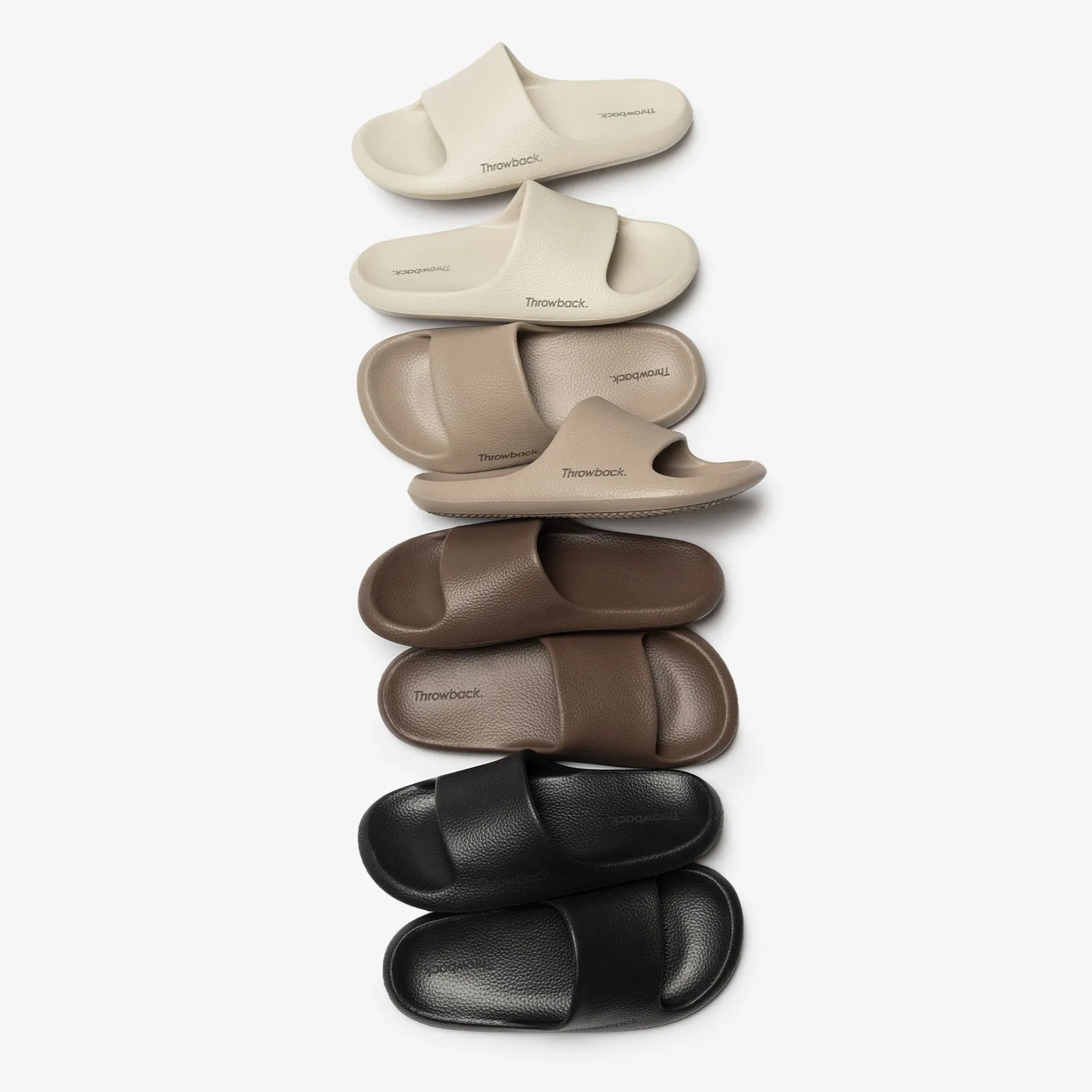 Throwback Slide - Dark Brown