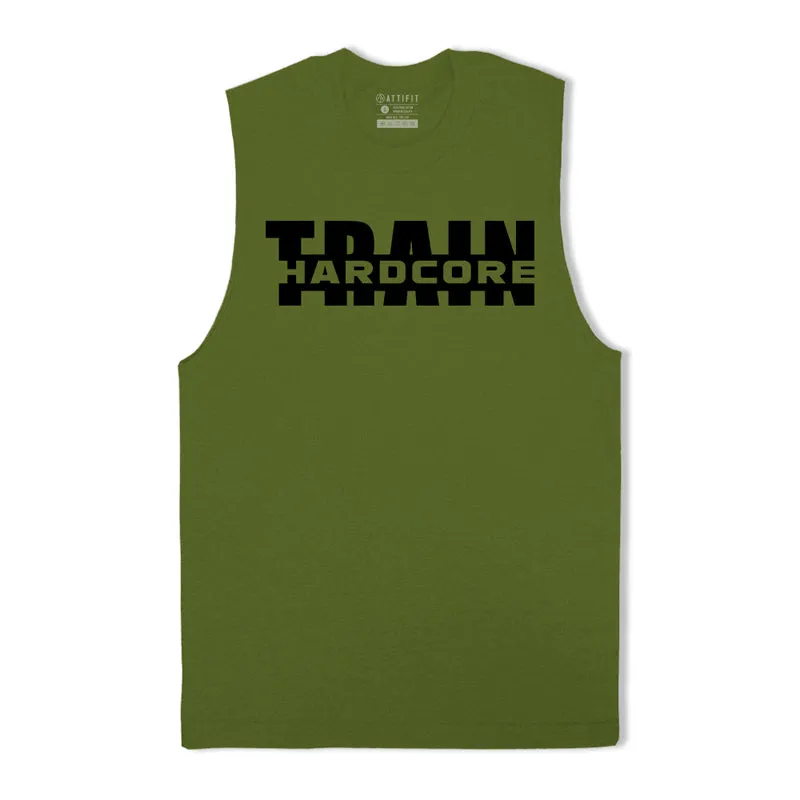 Train Hardcore Graphic Tank Top