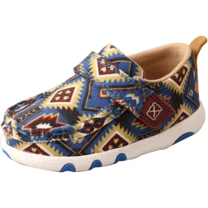Twisted X Infant's Driving Moc-Blue Multi Aztec
