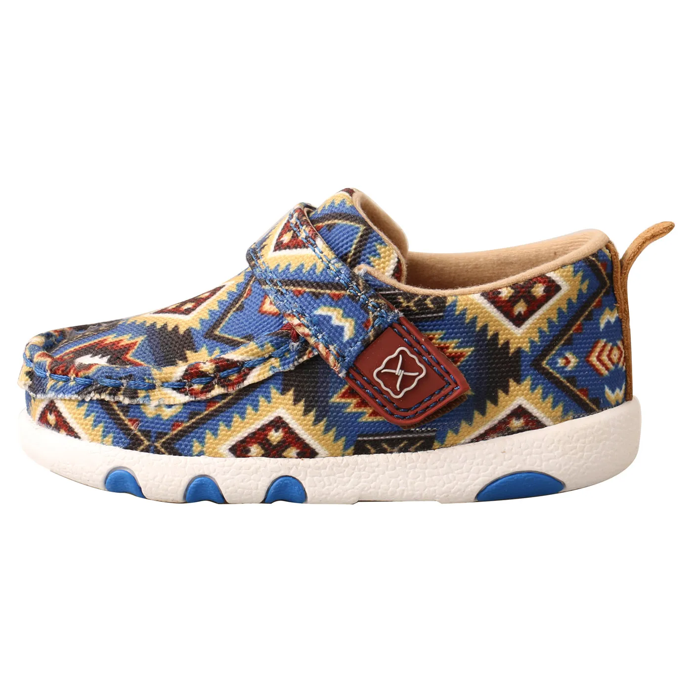 Twisted X Infant's Driving Moc-Blue Multi Aztec