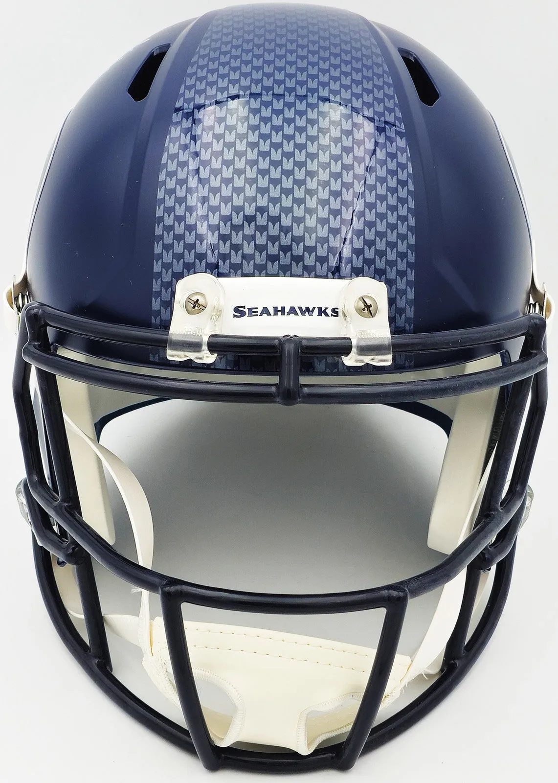 TYLER LOCKETT AUTOGRAPHED SEAHAWKS BLUE FULL SIZE SPEED HELMET MCS HOLO 236377