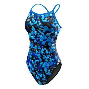 TYR Eco Women's Labyrinth Diamondfit Swimsuit: Blue