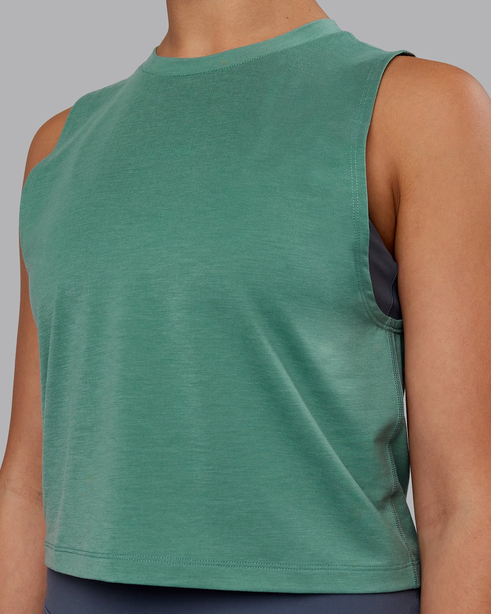 Unleash Cropped Training Tank - Sagebrush