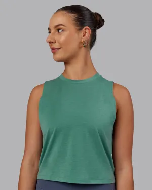Unleash Cropped Training Tank - Sagebrush