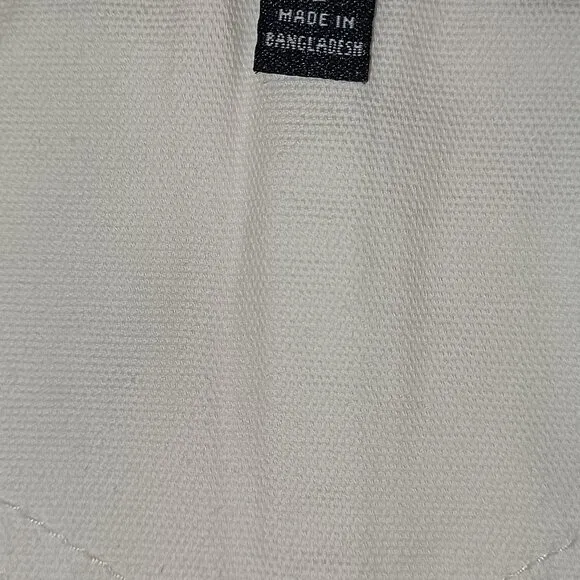 Vans Women's XS Ground Work Shortall Marshmallow White Overalls VN000G8WFS8