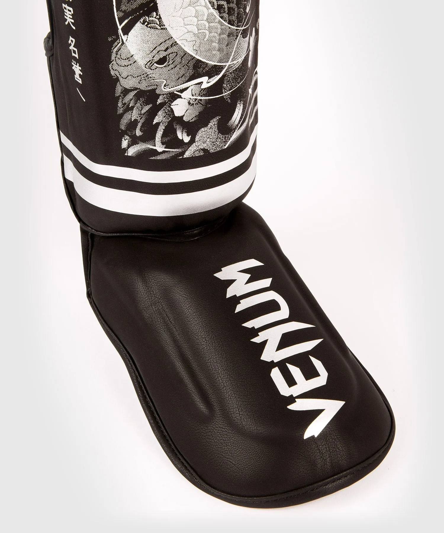 Venum YKZ21 Shin Guards - For Kids - Black/White