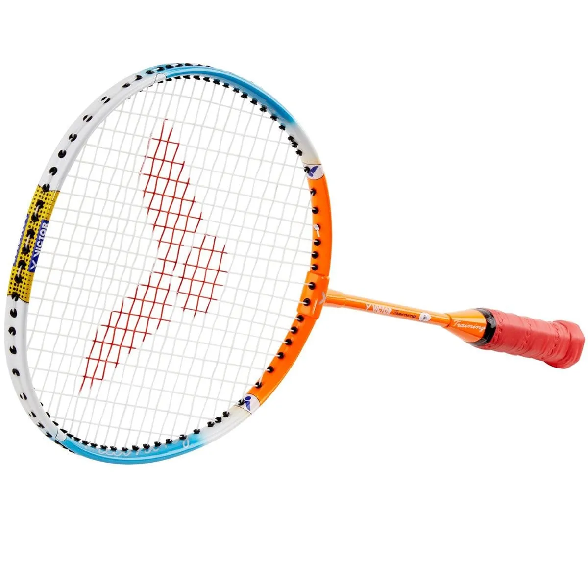 Victor Training Junior Badminton Racket - Orange Blue