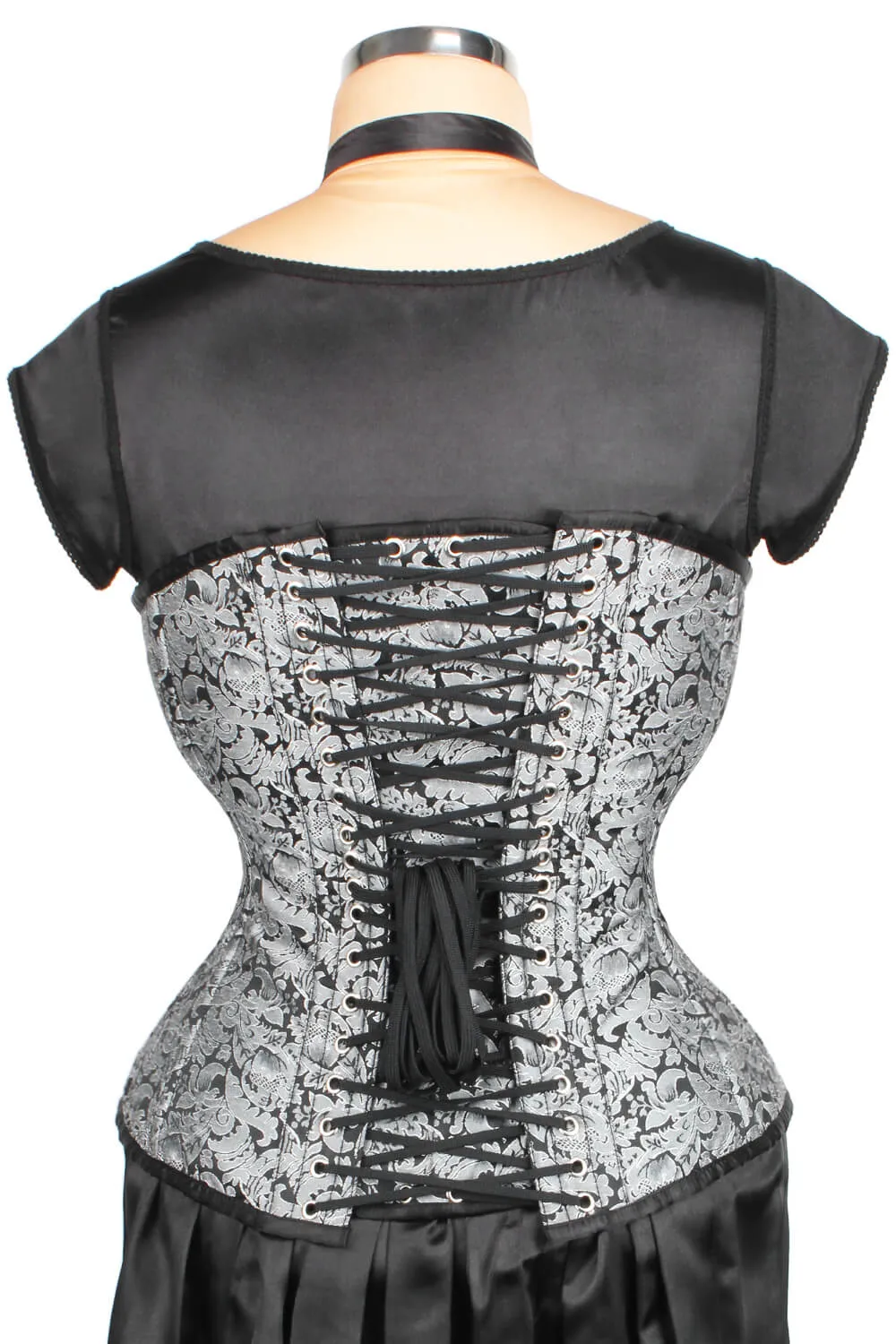 Waist Reducing Overbust Brocade Corset (ELC-301)