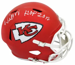 Willie Roaf Signed Chiefs Riddell Full Size Speed Rep Helmet w/HOF 2012 - SS COA