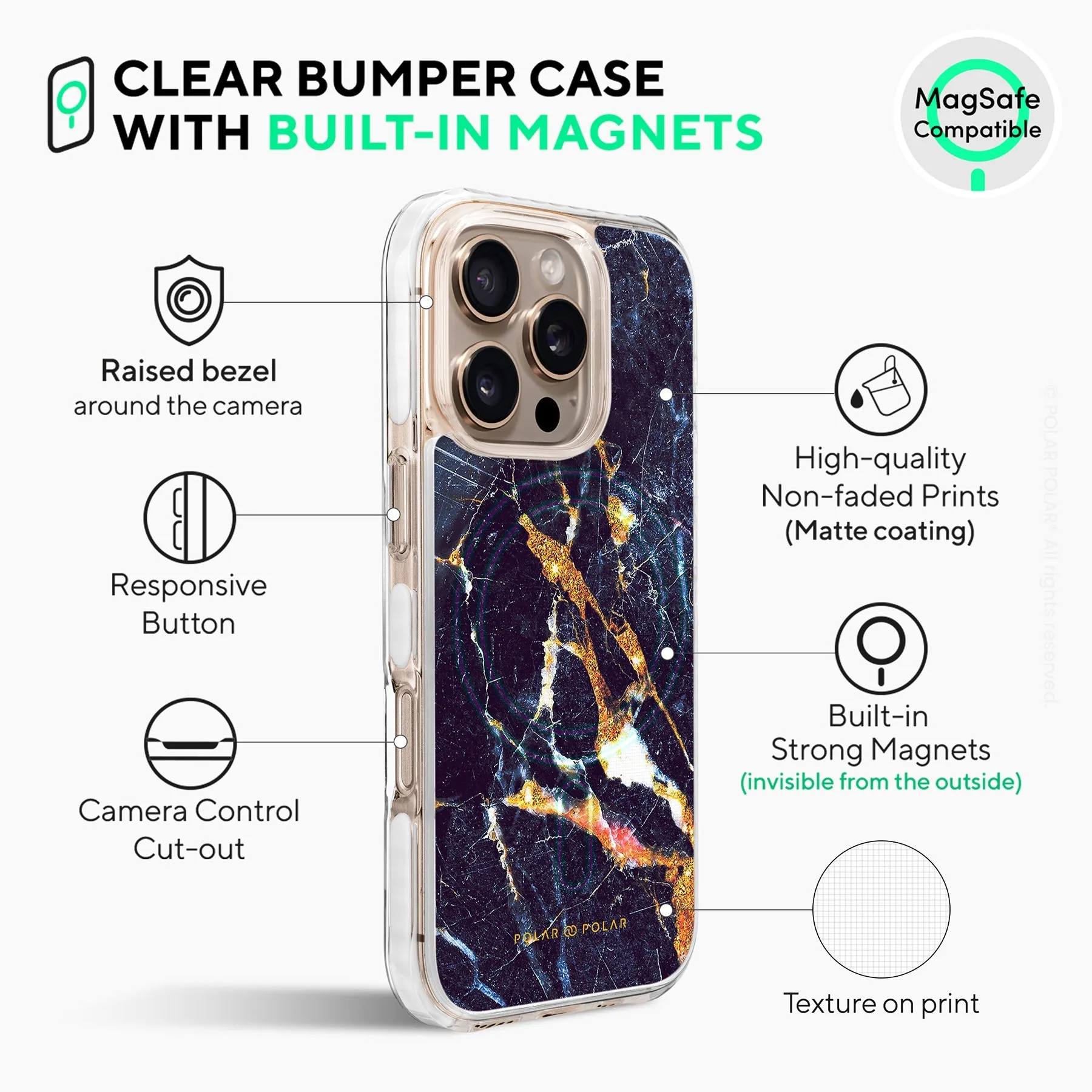 Winter Forest - iPhone 16 Pro Clear Bumper MagSafe Case