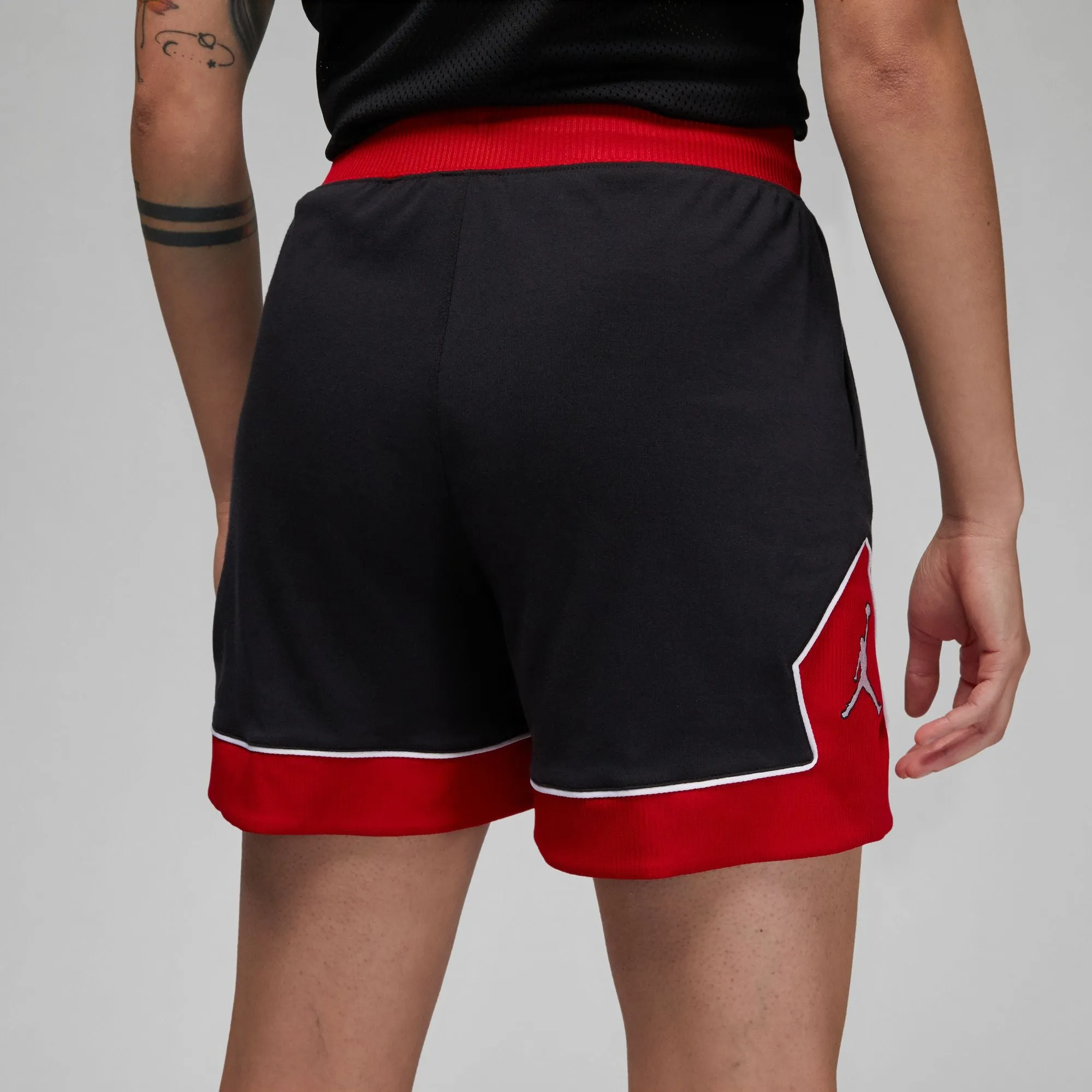 Womens Jordan Diamond Shorts 'Black/Red'