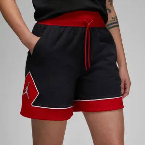 Womens Jordan Diamond Shorts 'Black/Red'