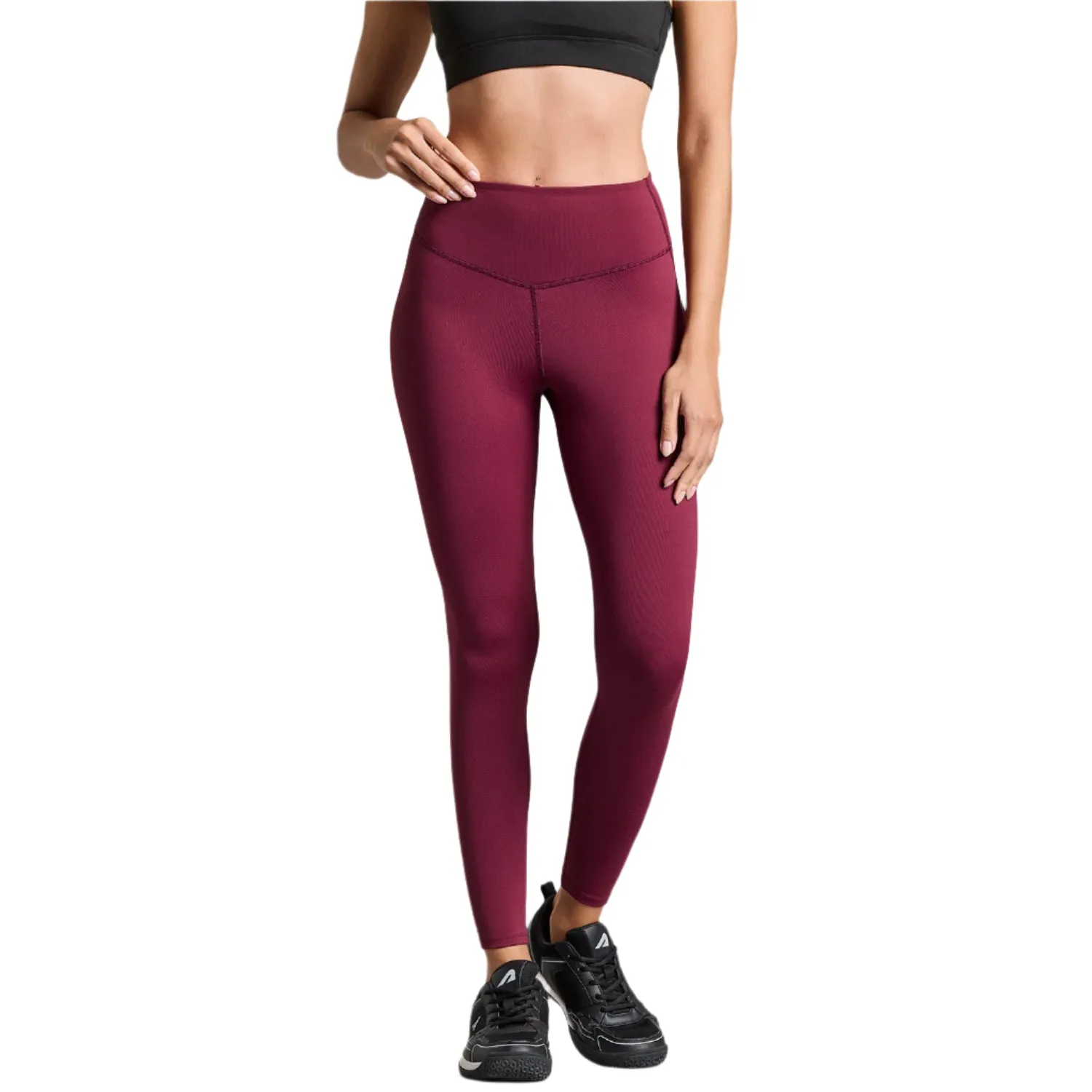 Womens Limitless Leggings - Burgundy