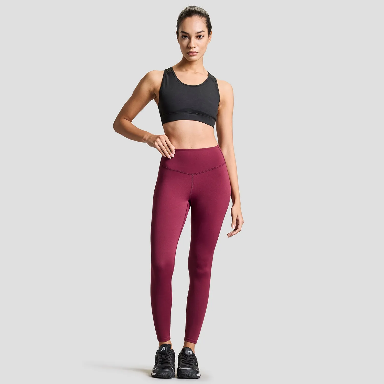 Womens Limitless Leggings - Burgundy