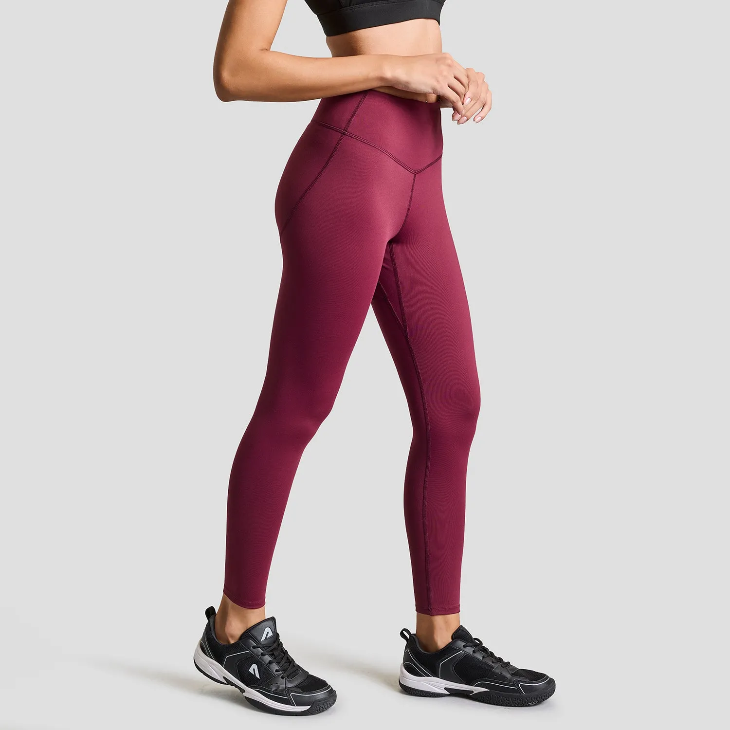 Womens Limitless Leggings - Burgundy
