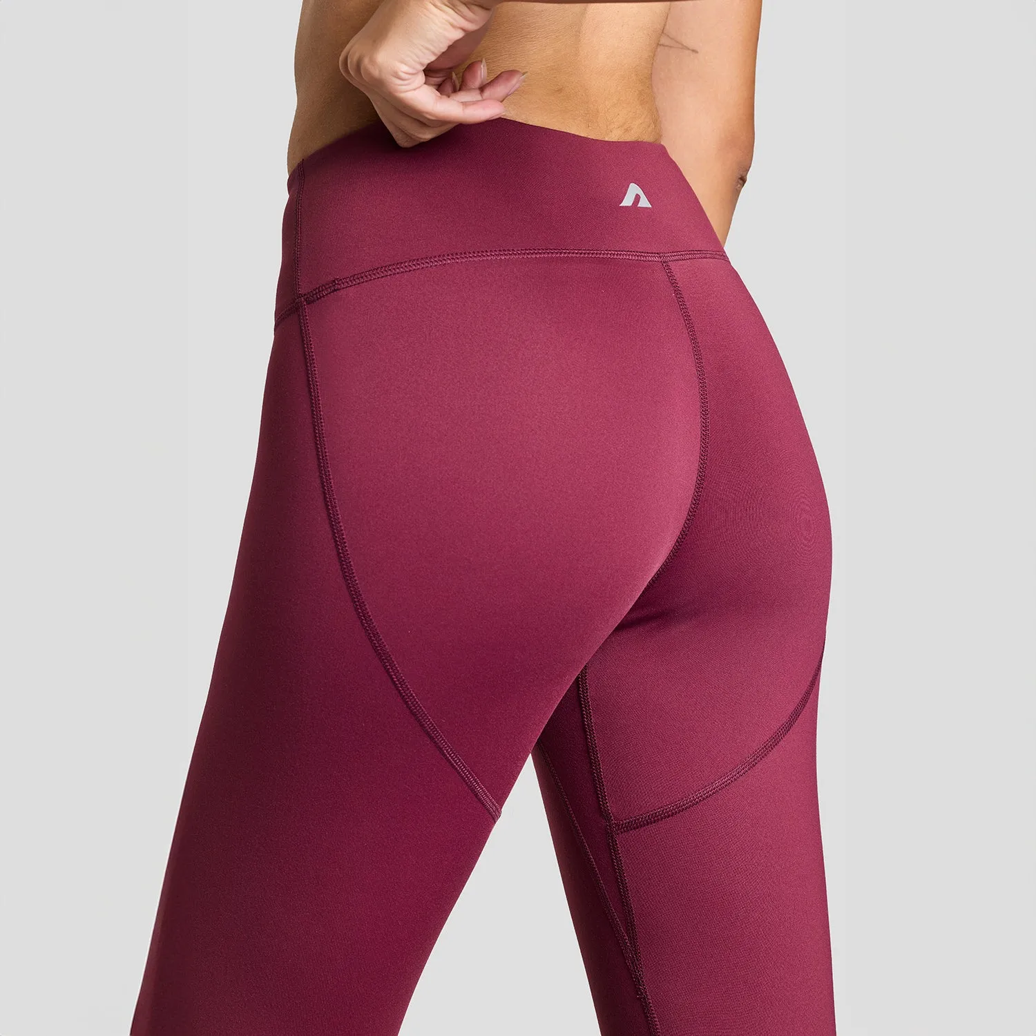 Womens Limitless Leggings - Burgundy